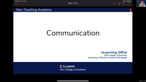 Thumbnail for Live Session 4 Gies Teaching Academy 2