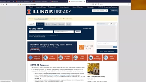 Thumbnail for Library Resources for Education:  Overview
