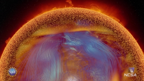 Thumbnail for Solar Superstorms visualization excerpt: Solar Dynamo / Solar Interior