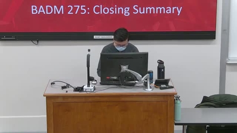 Thumbnail for Operations Management (BADM 275 D) Fall 2021