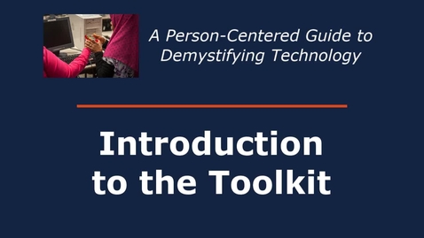 Thumbnail for entry Introduction To The Toolkit