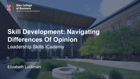 Thumbnail for Skill Development: Navigating Differences of Opinion