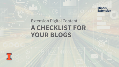 Thumbnail for entry EXT MarCom: A Checklist for Your Extension Blogs on Drupal 9