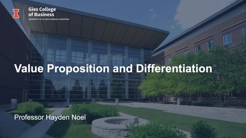 Thumbnail for Value Proposition and Differentiation