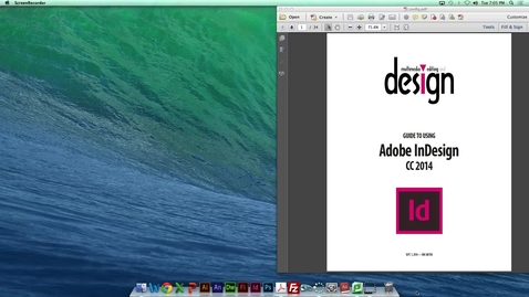 Thumbnail for MDIA290 - Basic InDesign features