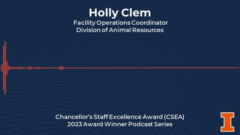 Thumbnail for entry Holly Clem - Chancellor’s Staff Excellence Award (CSEA): 2023 Winner