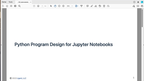 Thumbnail for Tutorial: Python Program Design for Jupyter Notebooks