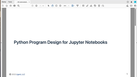 Thumbnail for entry Tutorial: Python Program Design for Jupyter Notebooks