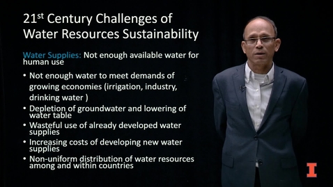 Thumbnail for Water in the Global Environment: Challenges for Water Sustainability