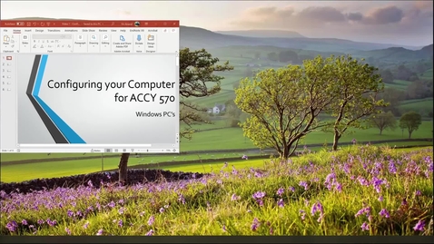 Thumbnail for ACCY 570 Software installation (Windows)