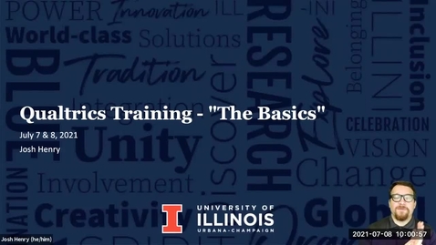 Thumbnail for ACES Qualtrics Training - The Basics