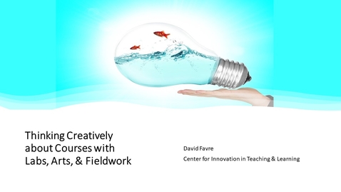 Thumbnail for Thinking Creatively about Courses with Labs, Arts, &amp; Fieldwork
