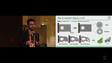 Thumbnail for entry 2019 Research Live! Mehmet Yalcin Aydin: Who is Smarter? Tomopology Optimization of Heat Sinks