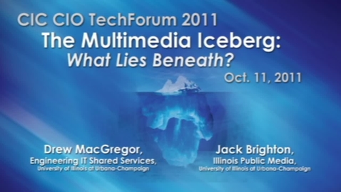 Thumbnail for entry The Multimedia Iceberg: What Lies Beneath?