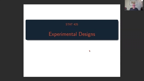 Thumbnail for STAT 425 Week 13 - Experimental Design - Part 1