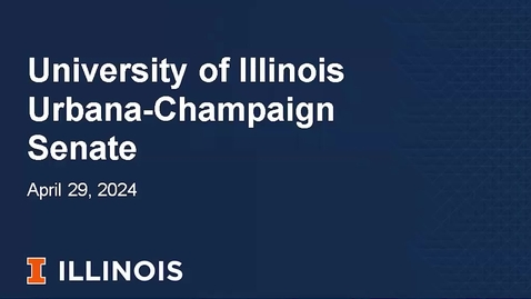 Thumbnail for Academic Senate Meeting, Apr. 29, 2024