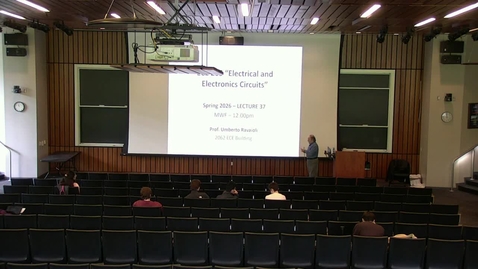 Thumbnail for ECE 205 Spring 2026 - Lecture 37