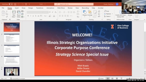 Thumbnail for Welcome Session (Friday June 3, 2022)