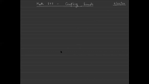 Thumbnail for Week 5 - Sep 22, 2020 - Coupling and SST - Math 595