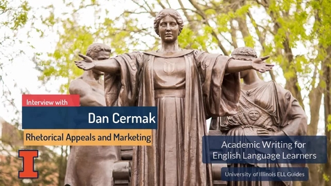 Thumbnail for Dan Cermak on Rhetorical Appeals and Marketing