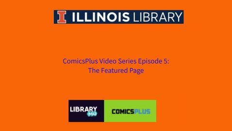Thumbnail for ComicsPlus Video #5: The Featured Menu