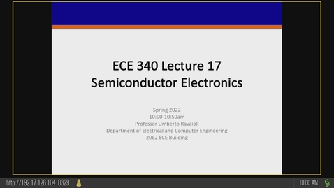 Thumbnail for ECE 340 A Spring 2022 Lecture 17