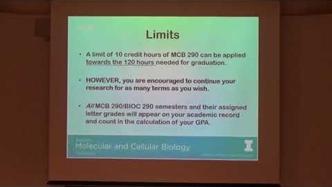 Thumbnail for entry Undergraduate Research Information Session