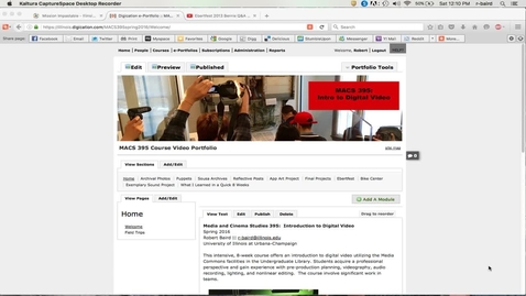 Thumbnail for Using Digication to Publish Reflections and Videos