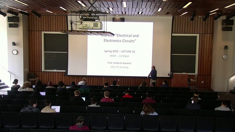 Thumbnail for ECE 205 Fall 2025 - Lecture 26