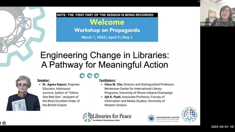 Thumbnail for entry Engineering Change in Libraries - Workshop on Propaganda Session 1