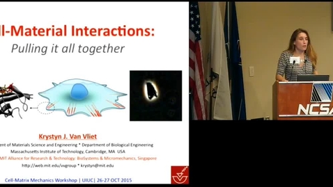 Thumbnail for entry Cell-material chemomechanics: Pulling it all together