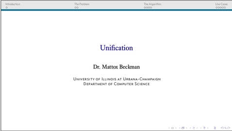 Thumbnail for Unification