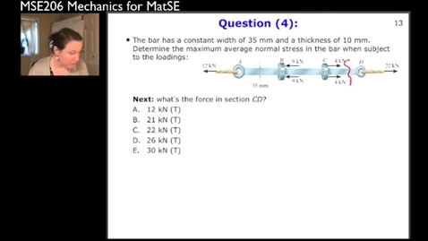 Thumbnail for MSE206-SP21-Lecture11_05_AverageStress_Example1-part3