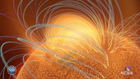 Thumbnail for Solar Superstorms visualization excerpt: Double Coronal Mass Ejection