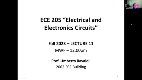 Thumbnail for entry ECE 205 Lecture11 - Fall 2023