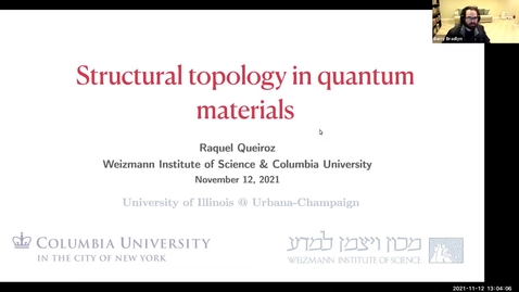 Thumbnail for Condensed Matter Seminar - Raquel Queiroz, Columbia University