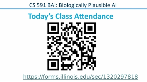 Thumbnail for Biologically Plausible AI (CS 591) Spring 2026