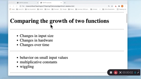 Thumbnail for CS 173 (Spring 2021) Algorithms 1