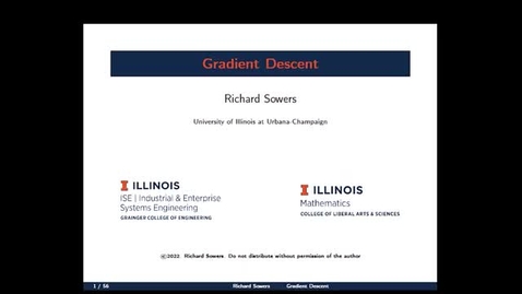 Thumbnail for Gradient Descent 1:  Structure