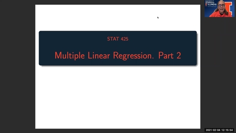 Thumbnail for STAT425: Multiple Linear Regression (Part 2)