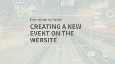 Thumbnail for EXT Comms: Creating a Website Event