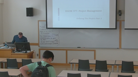 Thumbnail for Project Management (BADM 377 A) Fall 2023