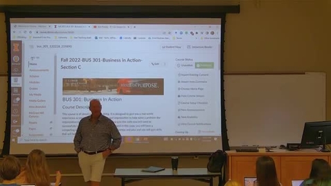 Thumbnail for Business in Action (BUS 301 C) Fall 2022