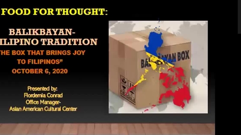 Thumbnail for Balikbayan- A Filipino Tradition