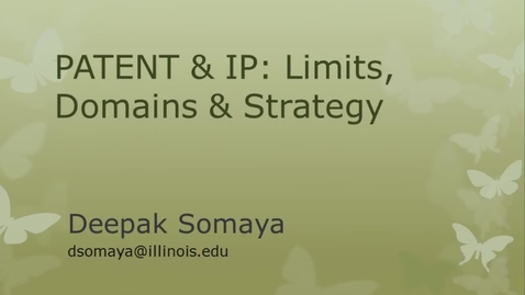 Thumbnail for Patent and IP Strategy - B (Video 3 of 3)