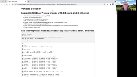 Thumbnail for STAT 425 Week 09 - R Examples for Variable Selection