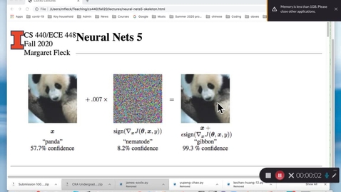 Thumbnail for CS 440  (Fall 2020) Neural Nets 5