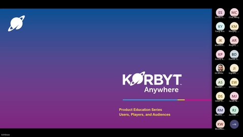 Thumbnail for Session 02 - Korbyt Signage Users, &amp; Players Training - August 2024