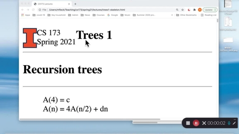Thumbnail for CS 173 (Spring 2021)  Trees 1