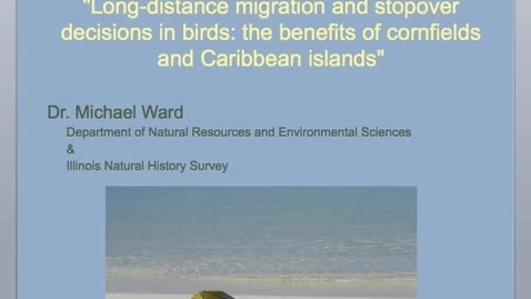 Thumbnail for NRES 2012 Fall Seminar Series - Dr. Michael Ward